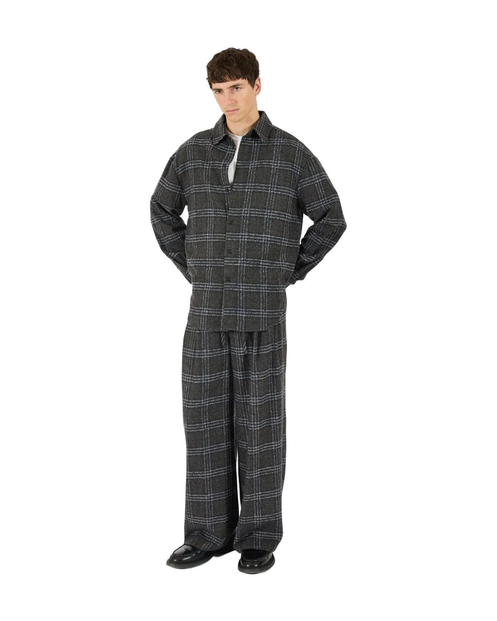 ECO LONG PLAID SHIRT