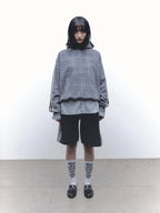 HAZE PLAID HOODIE