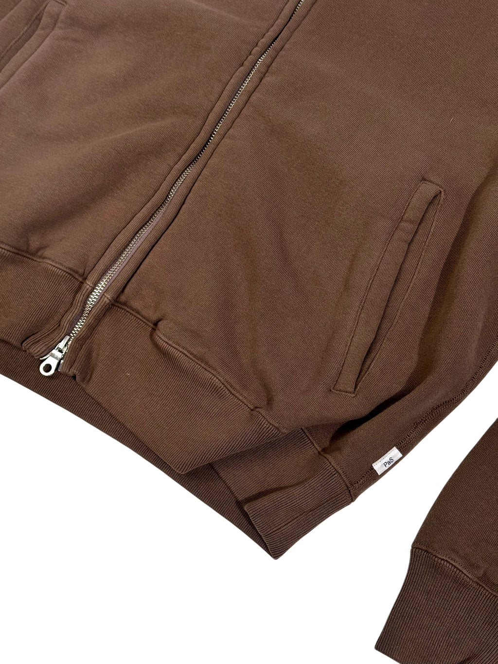 LOOP WHEEL TRACK JACKET / BRN