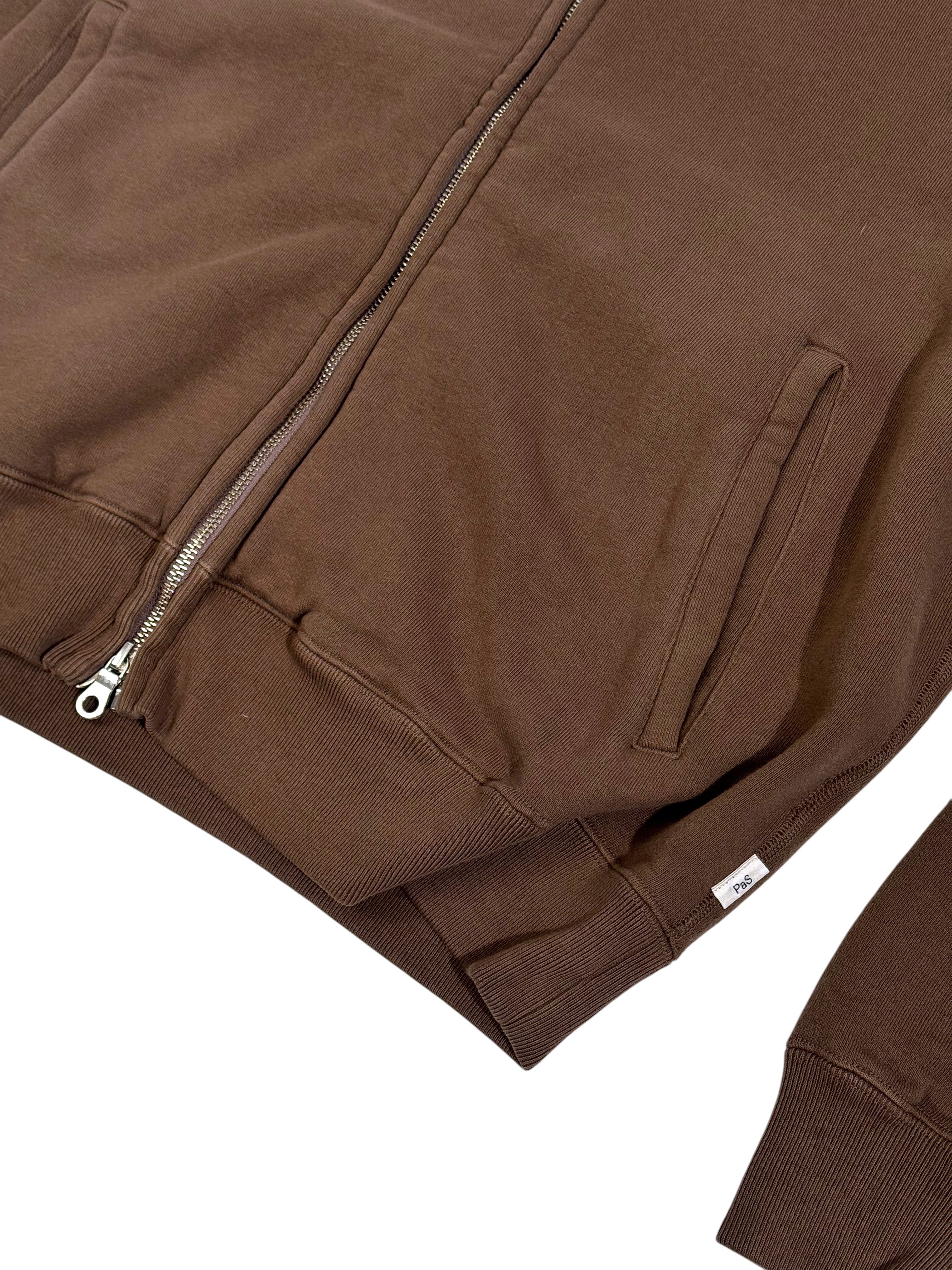 LOOP WHEEL TRACK JACKET / BRN
