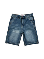 LIGHT WASH DENIM PAINTER SHORT