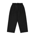 TWO TUCK WIDE PANTS / BLACK