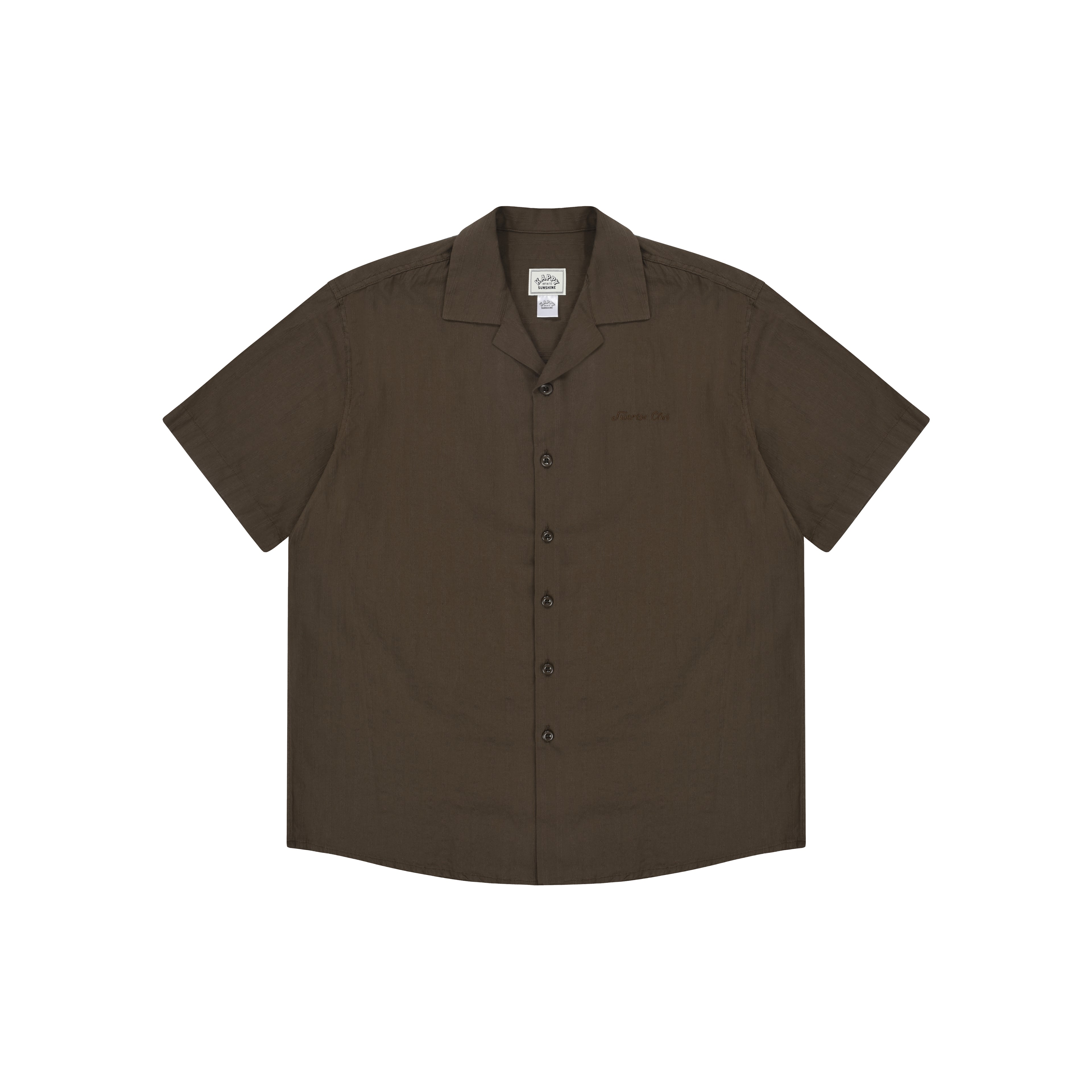 JACQUARD CAMP COLLAR SHIRT