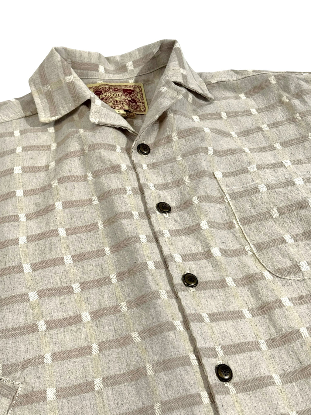 GRID PRINT SHIRT