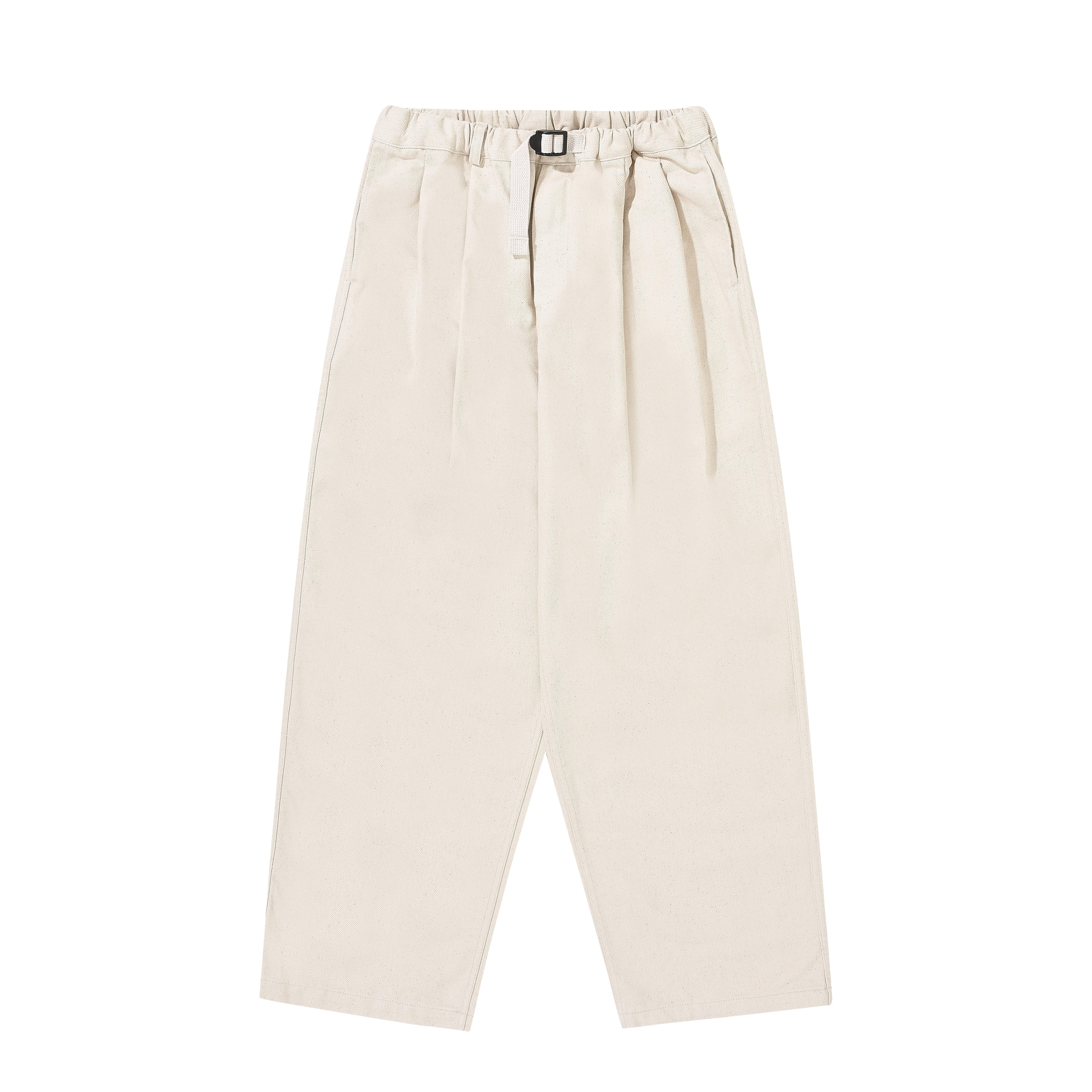 TWO TUCK DENIM PANTS / ECRU