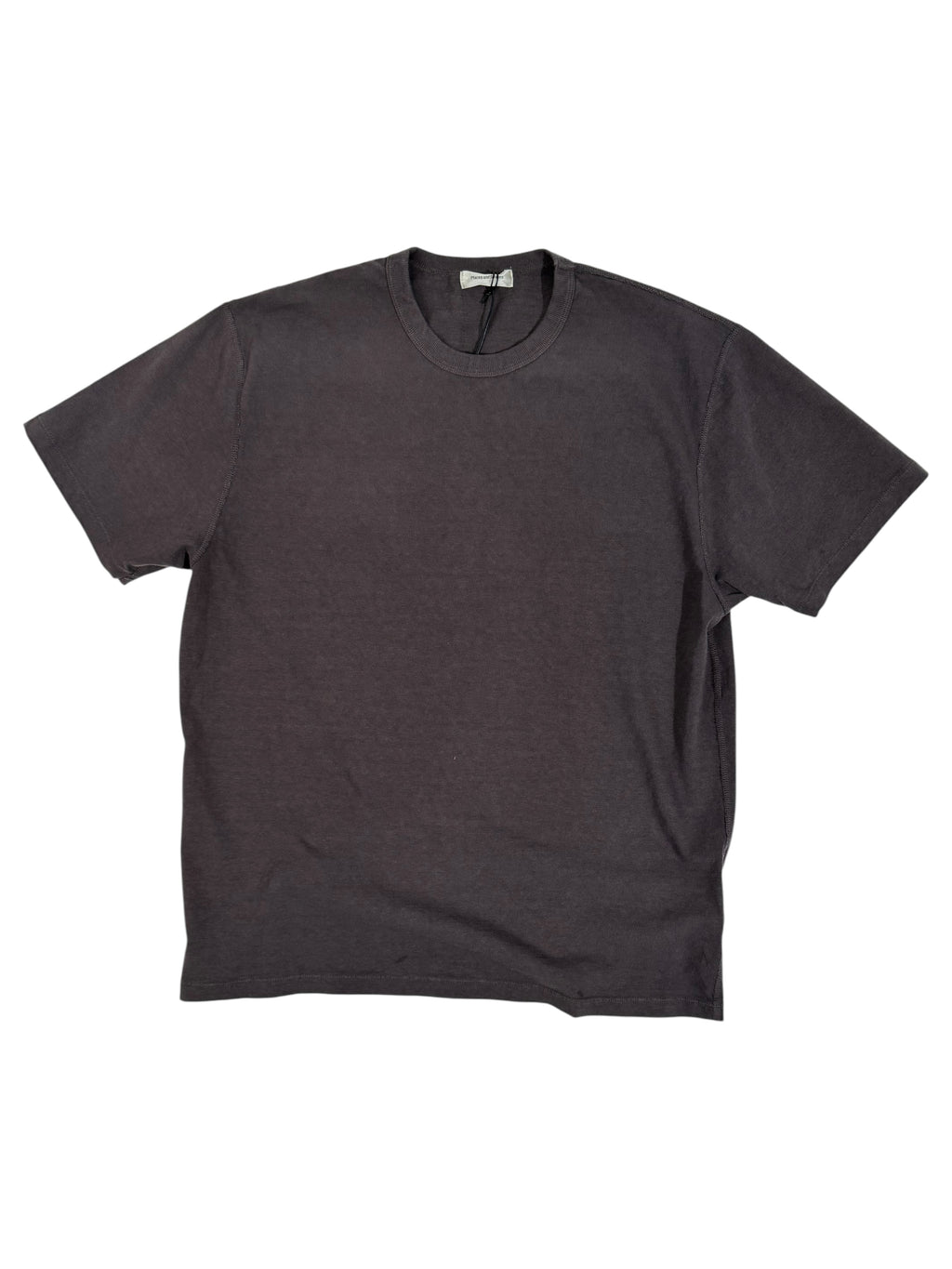 SLUB COTTON TEE / CHARCOAL