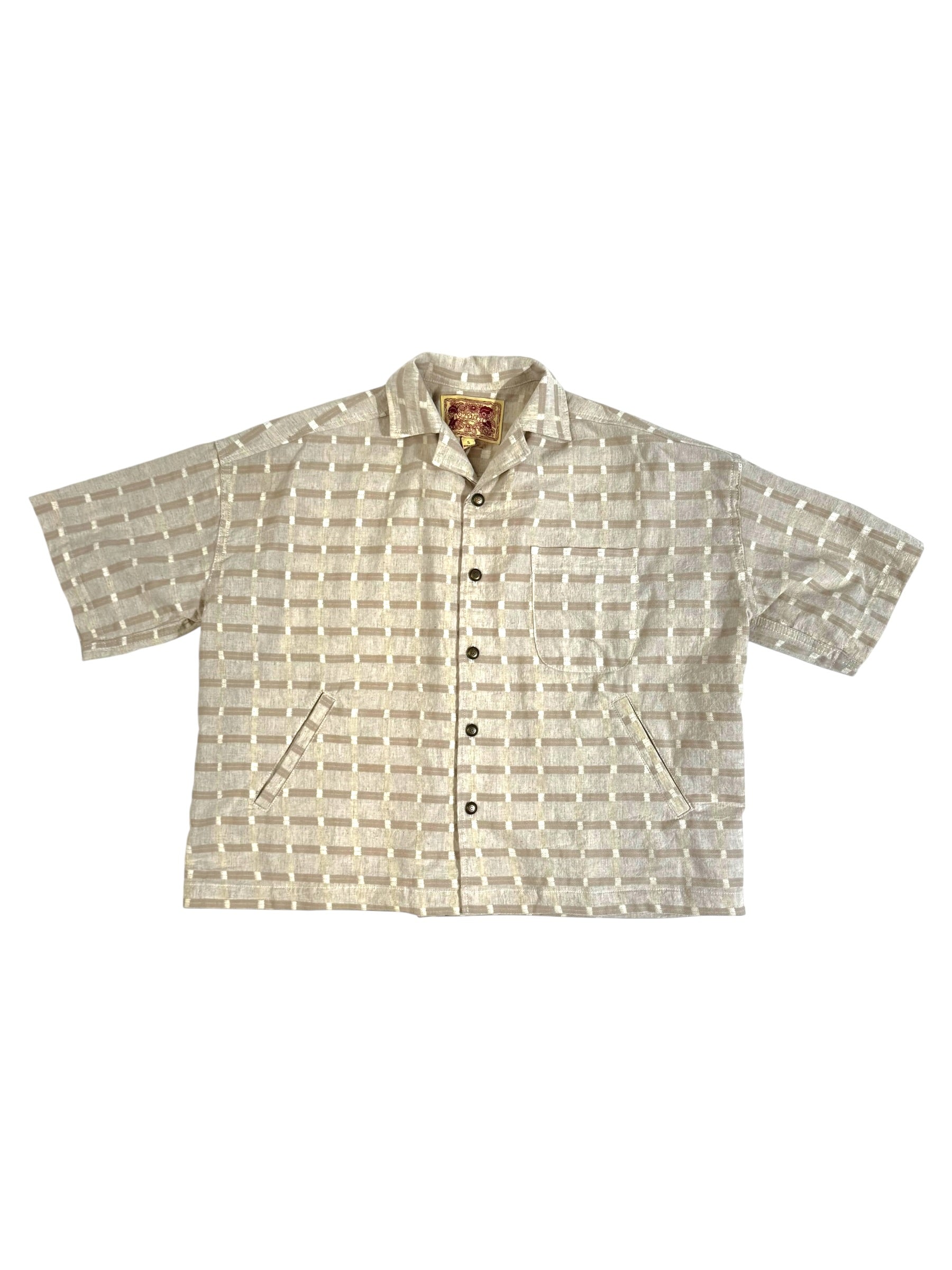 GRID PRINT SHIRT