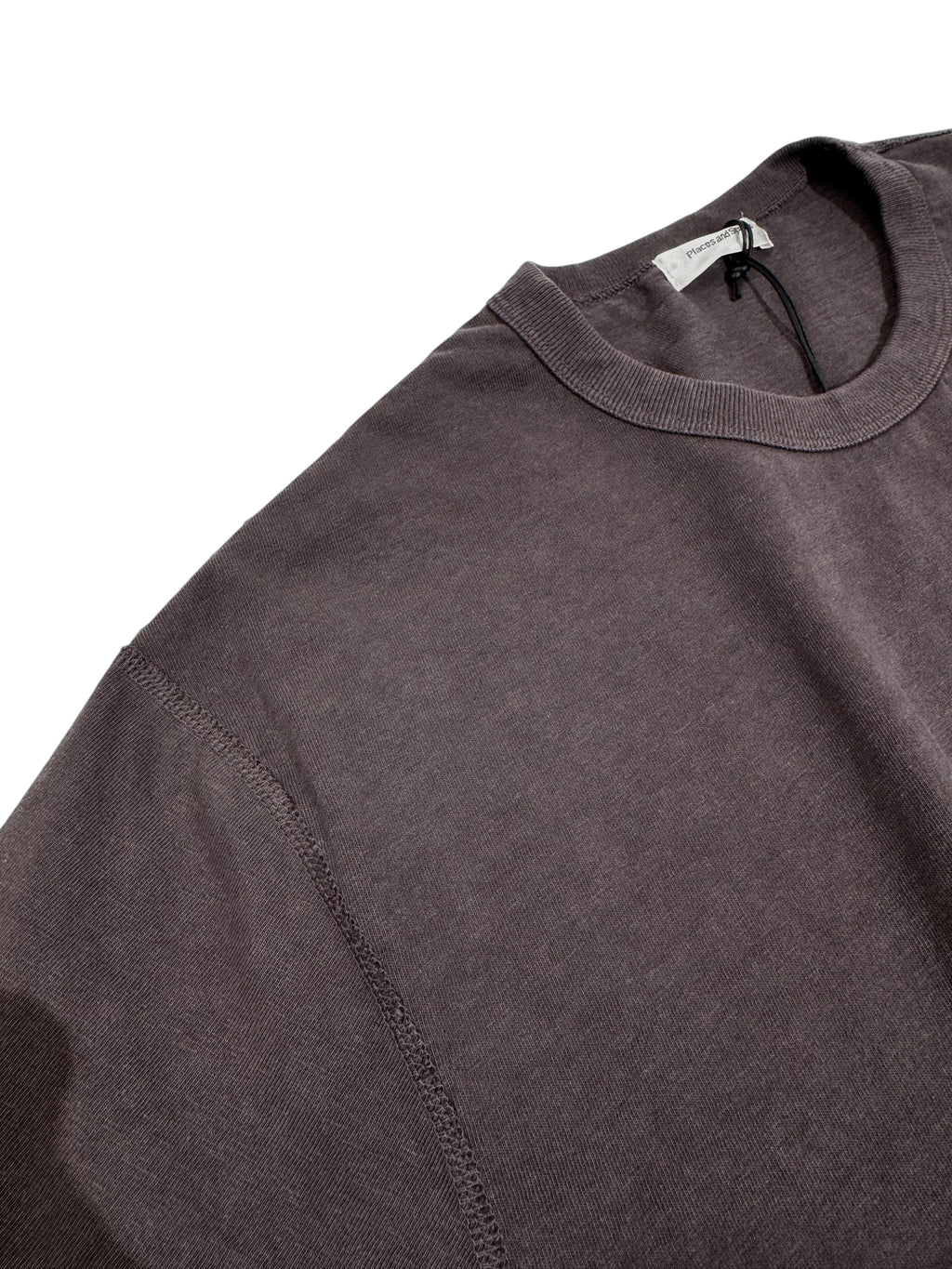 SLUB COTTON TEE / CHARCOAL