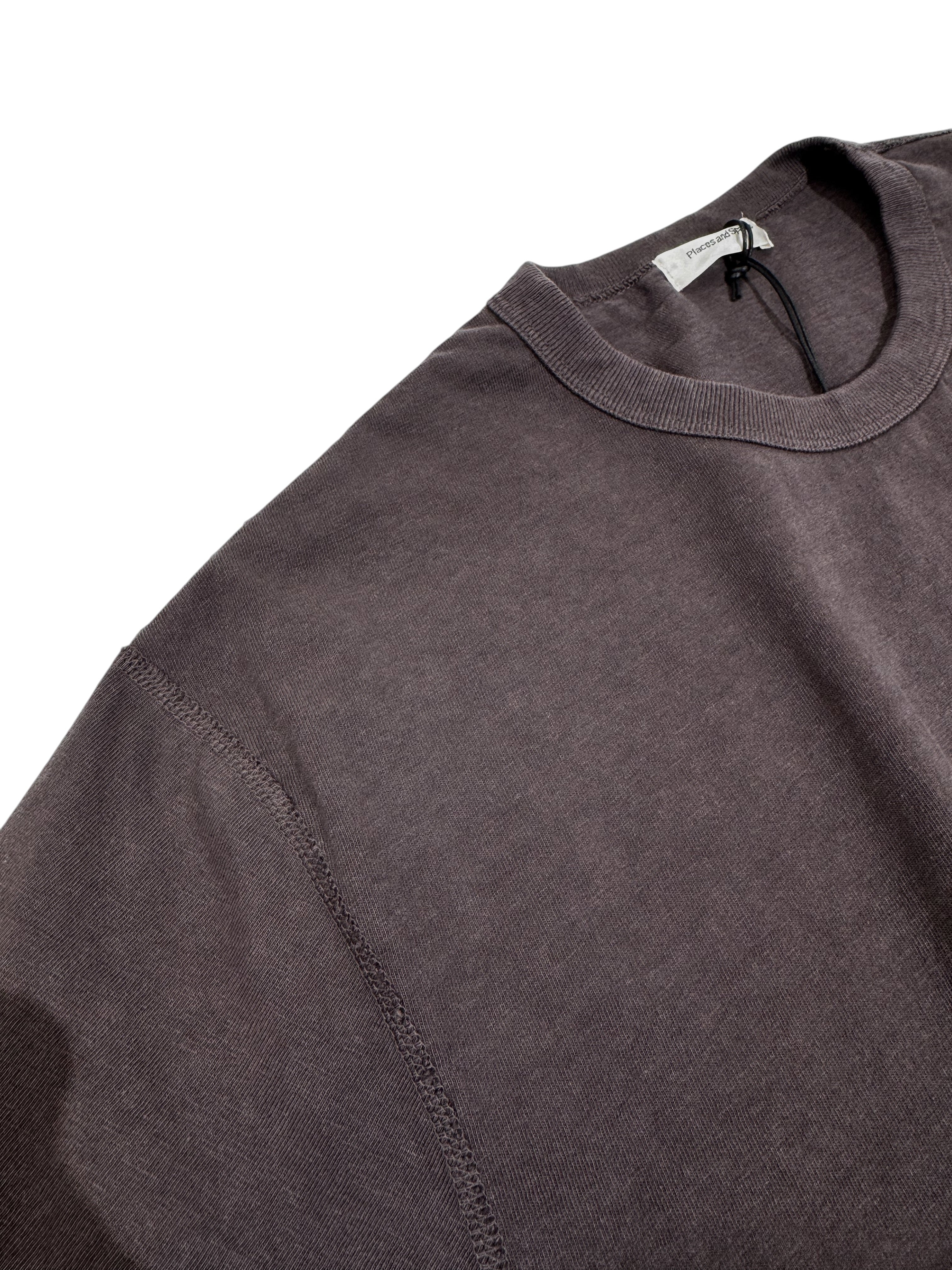 SLUB COTTON TEE / CHARCOAL