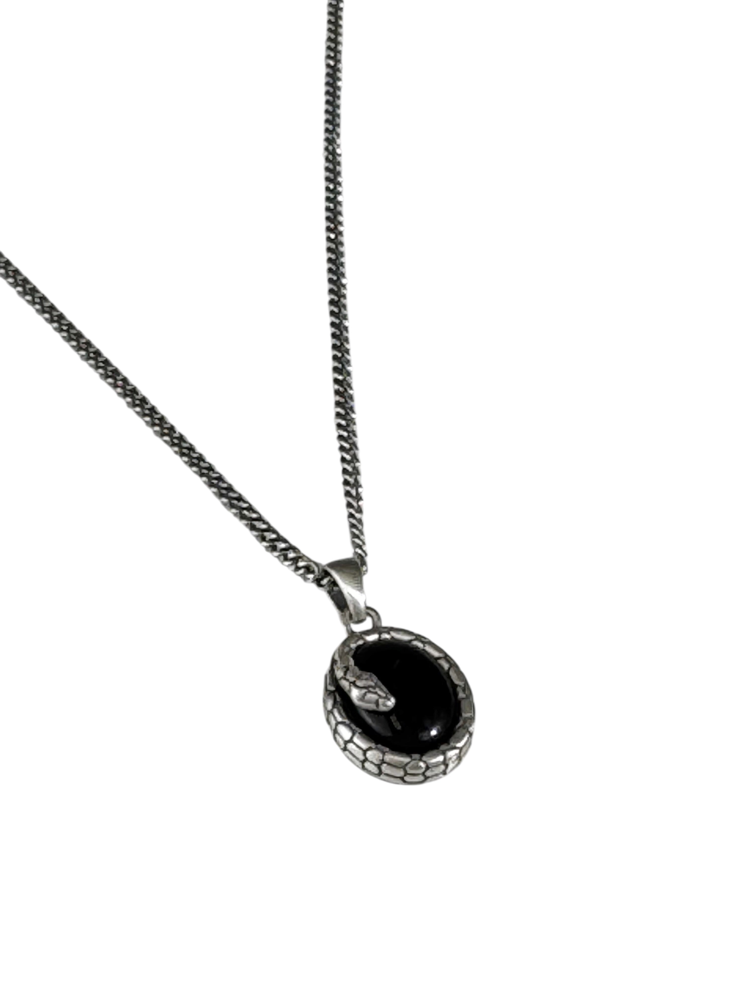 ONYX SERPENT NECKLACE