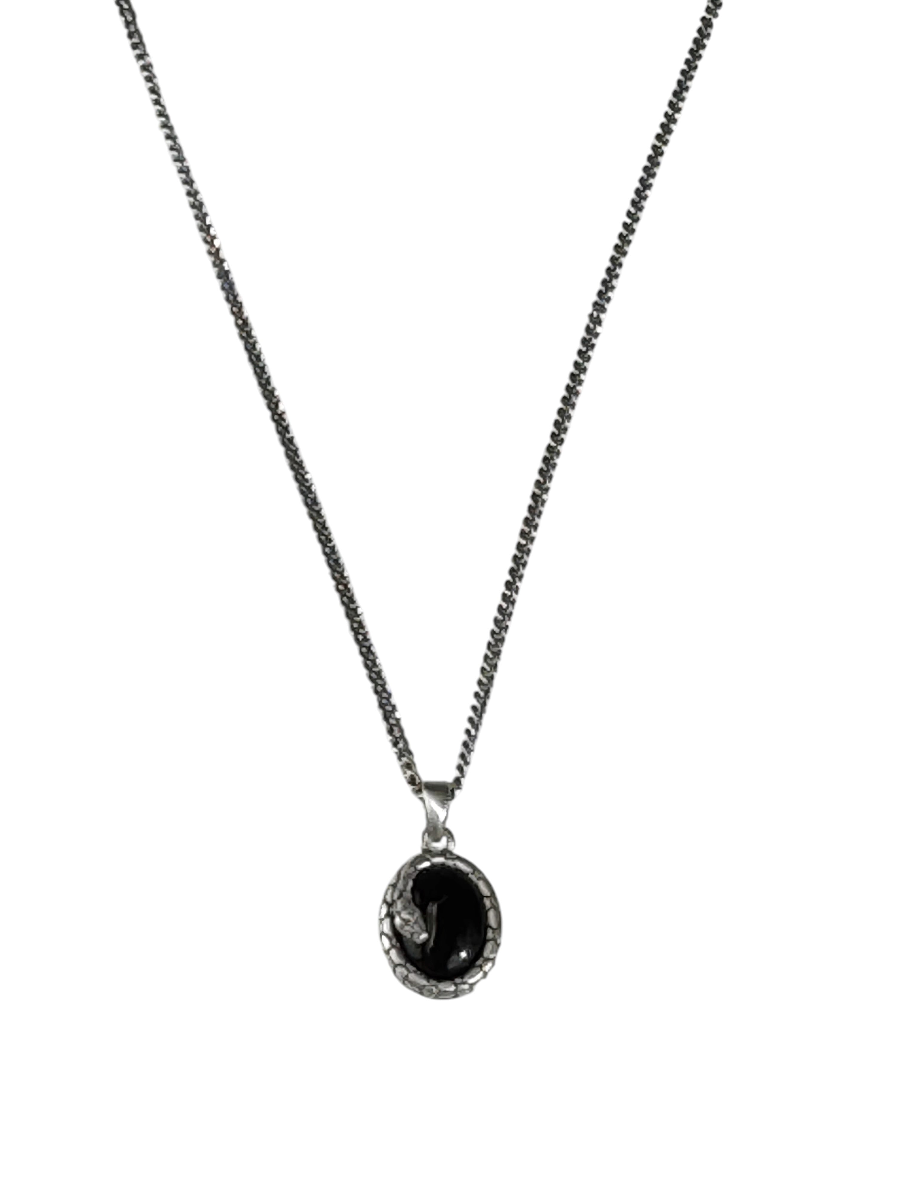 ONYX SERPENT NECKLACE