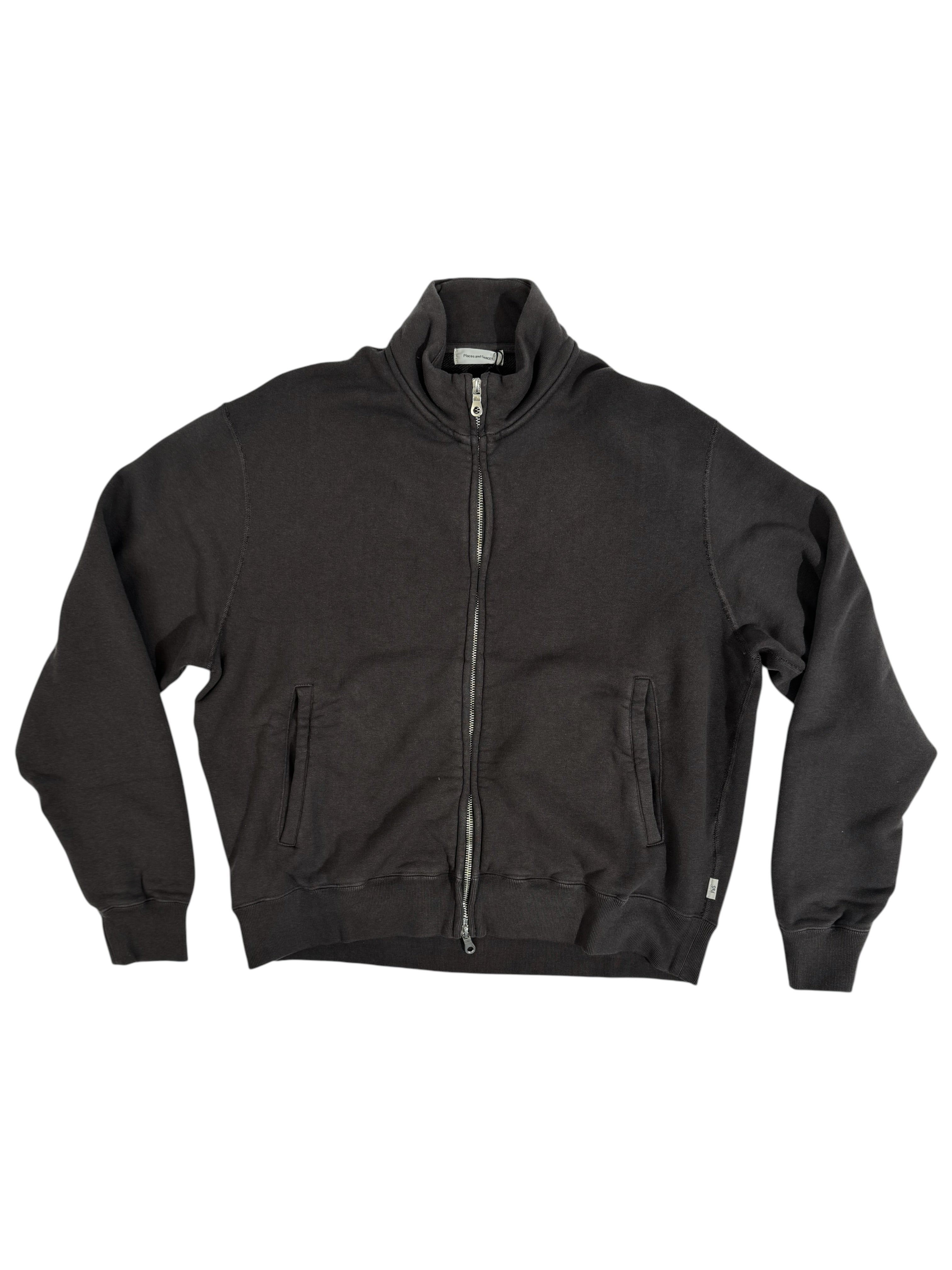 LOOP WHEEL TRACK JACKET / CHAR