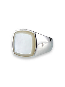 CUSHION SIGNET / MOTHER OF PEARL - MACHUS
