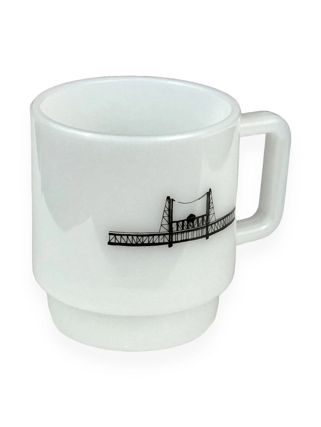 MILK GLASS MUG