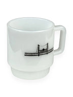 MILK GLASS MUG