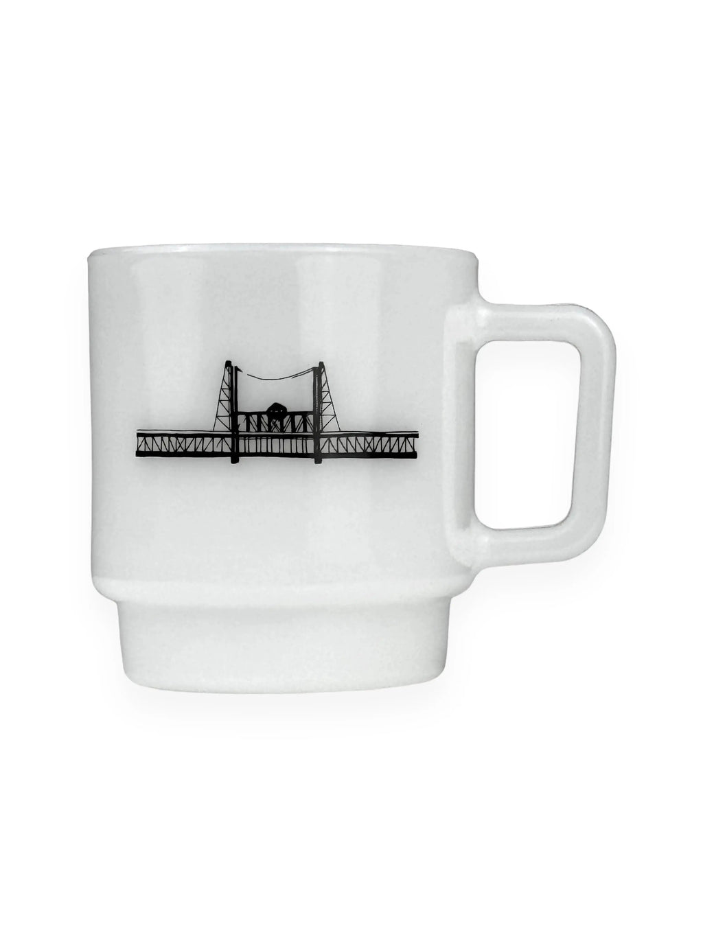 MILK GLASS MUG