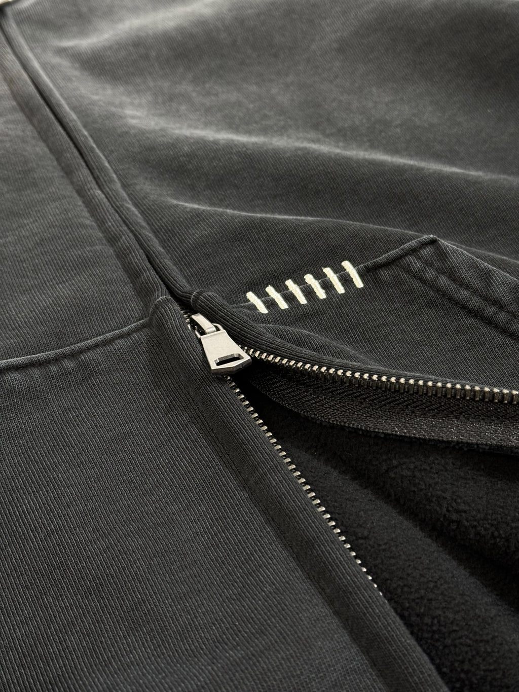 THRASHED REZNOR ZIP HOODIE