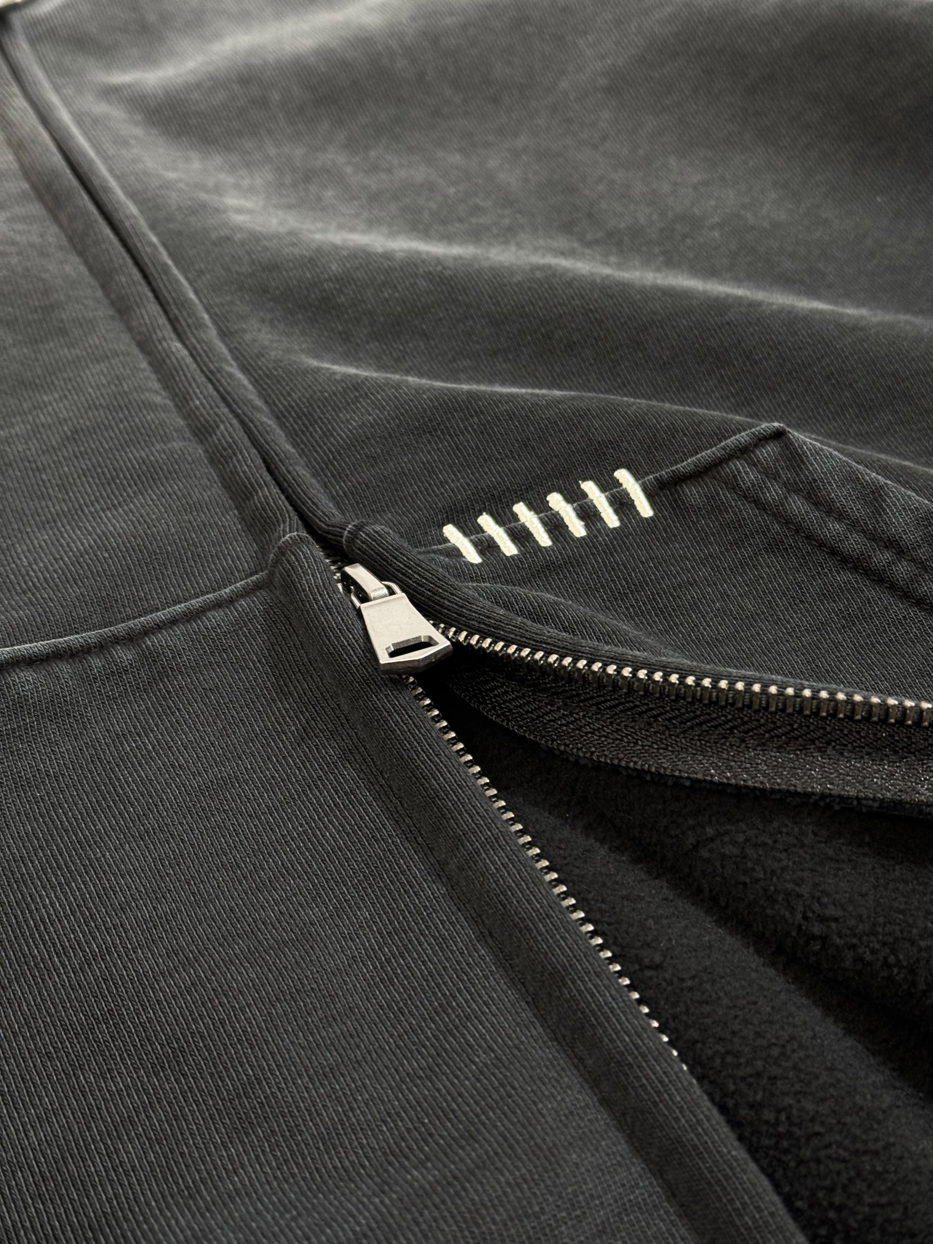 THRASHED REZNOR ZIP HOODIE
