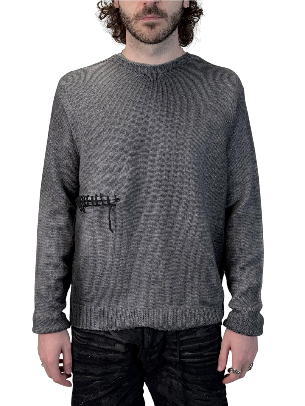 OMBRE FADE SCAR SWEATER