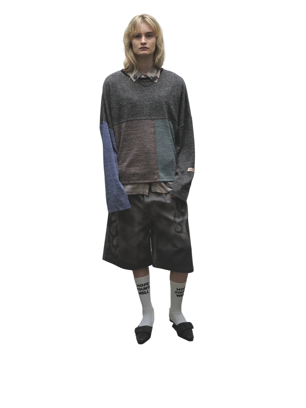 PANELED KNIT