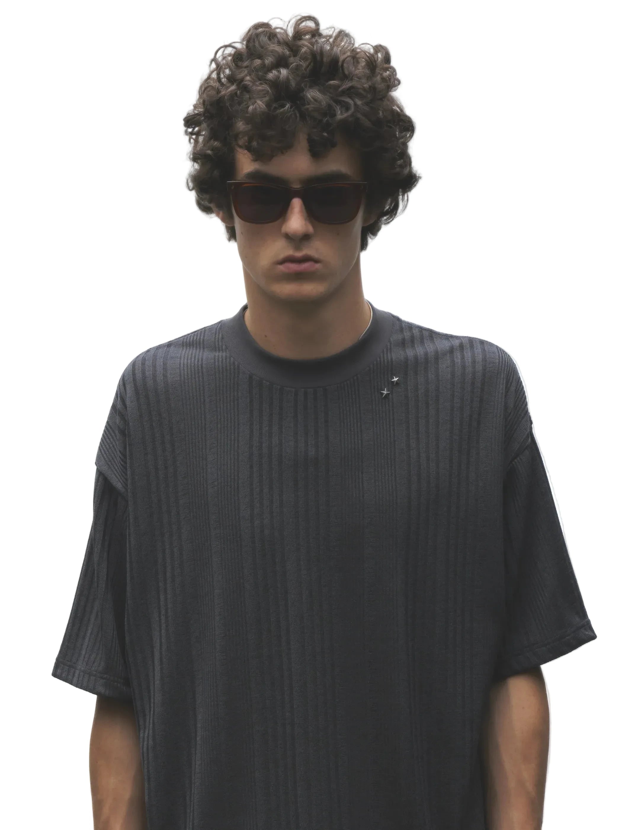 KNIT STRIPE TEE