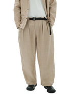 PLEATED TROUSERS / NATURAL