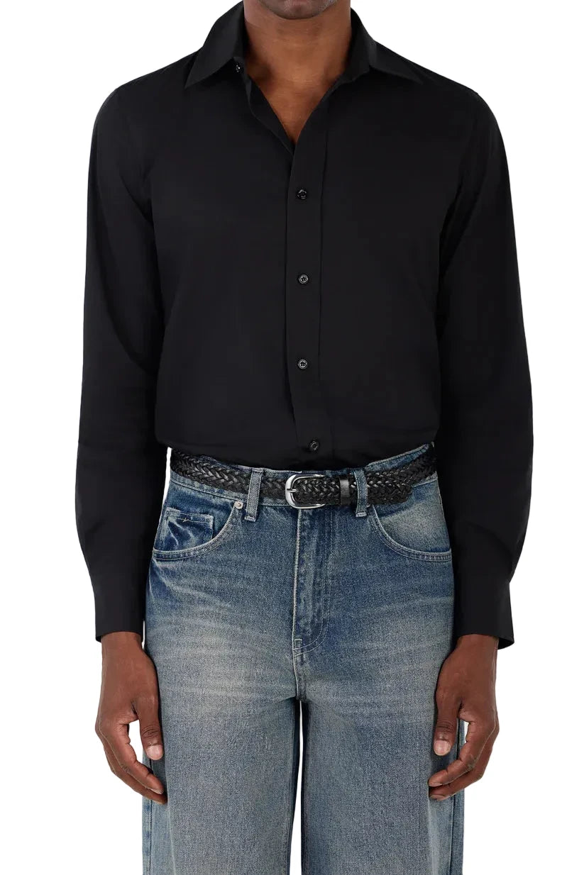 WOVEN LEATHER BELT