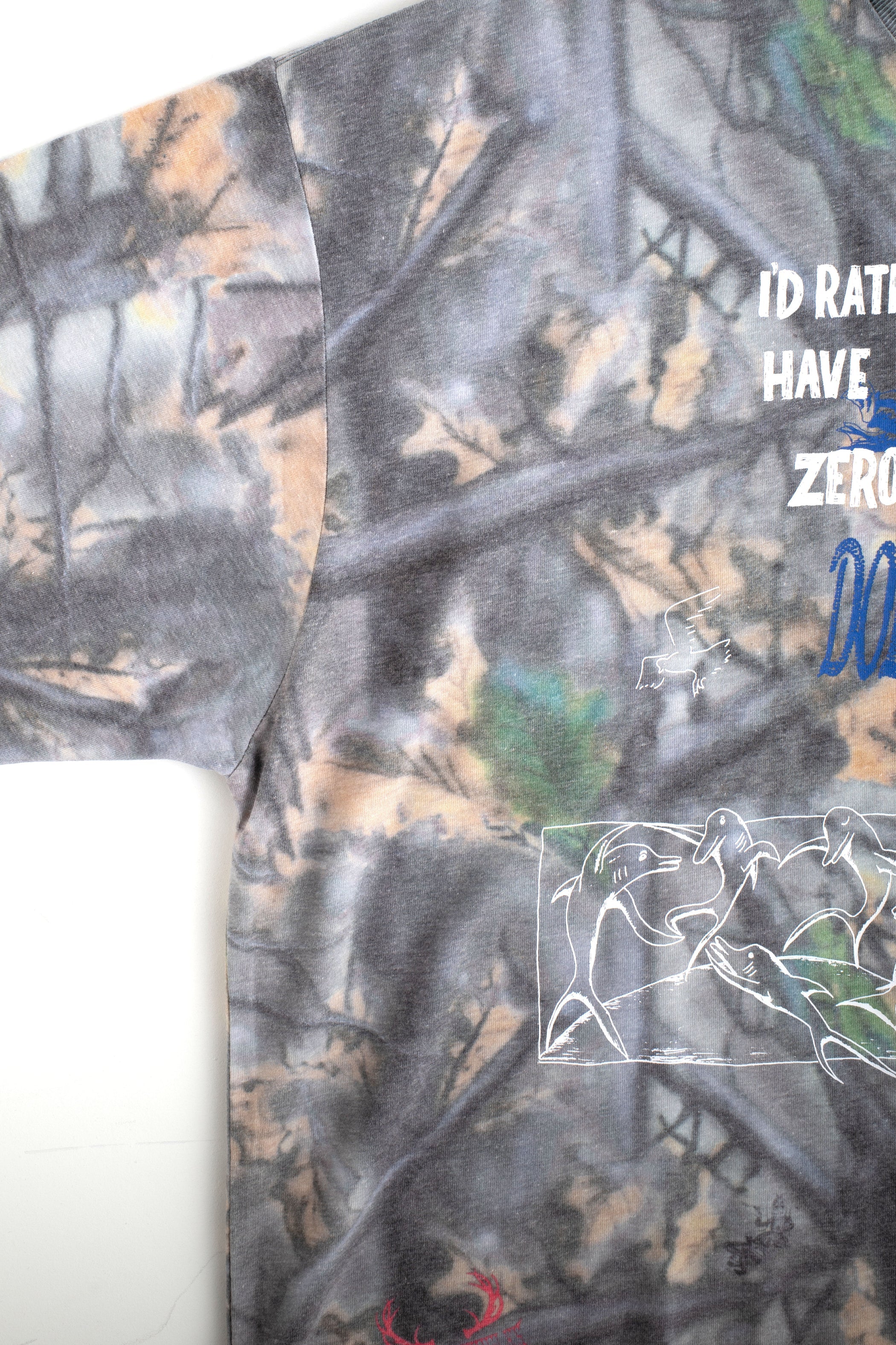I'D RATHER CAMO TEE