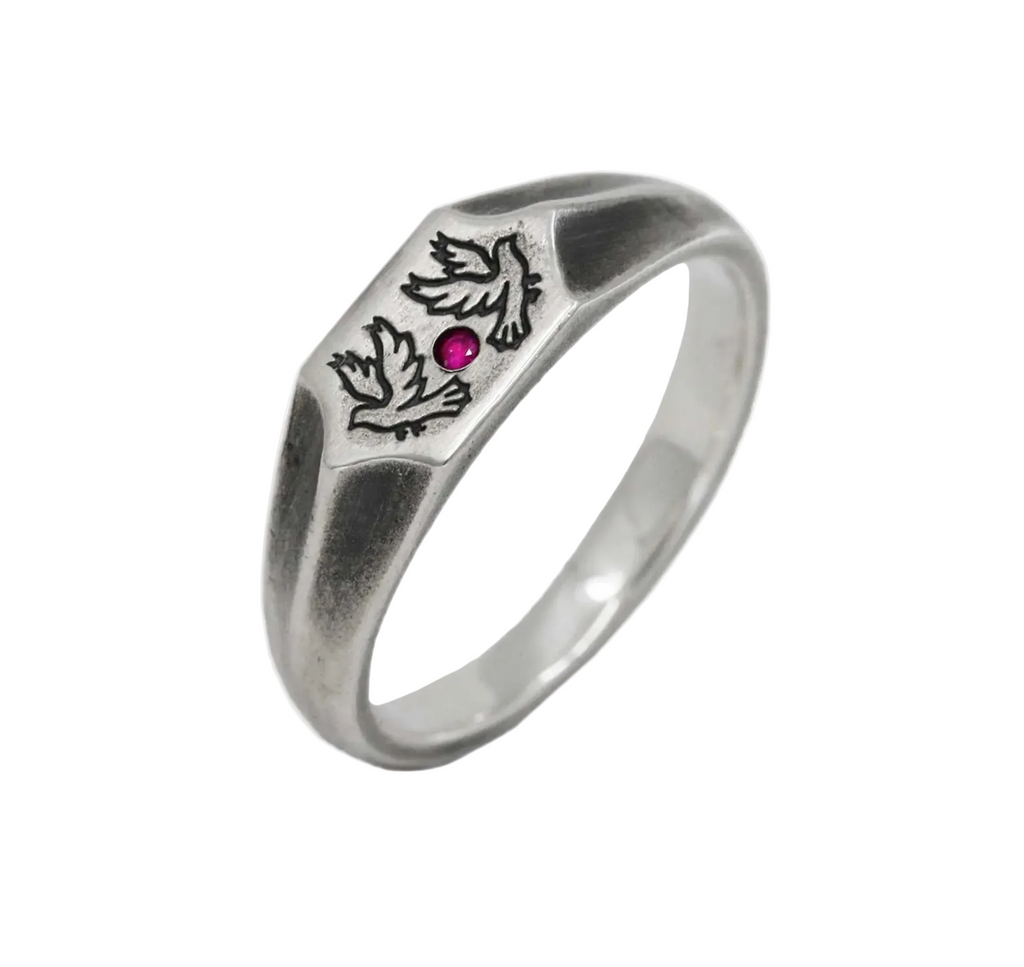 TWO BIRDS RING