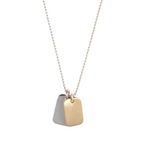 ONE & ONE DOG TAG NECKLACE