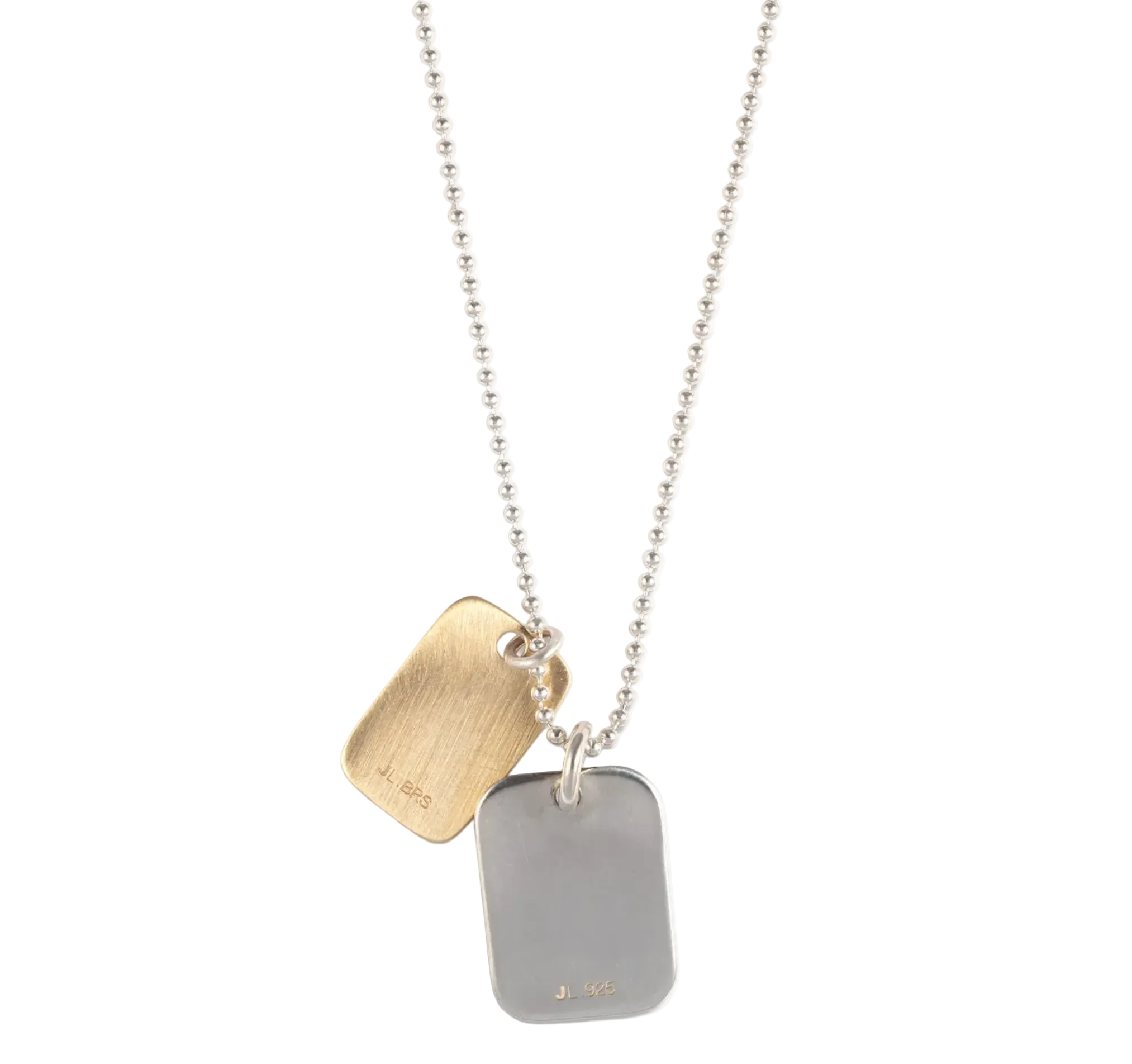 ONE & ONE DOG TAG NECKLACE