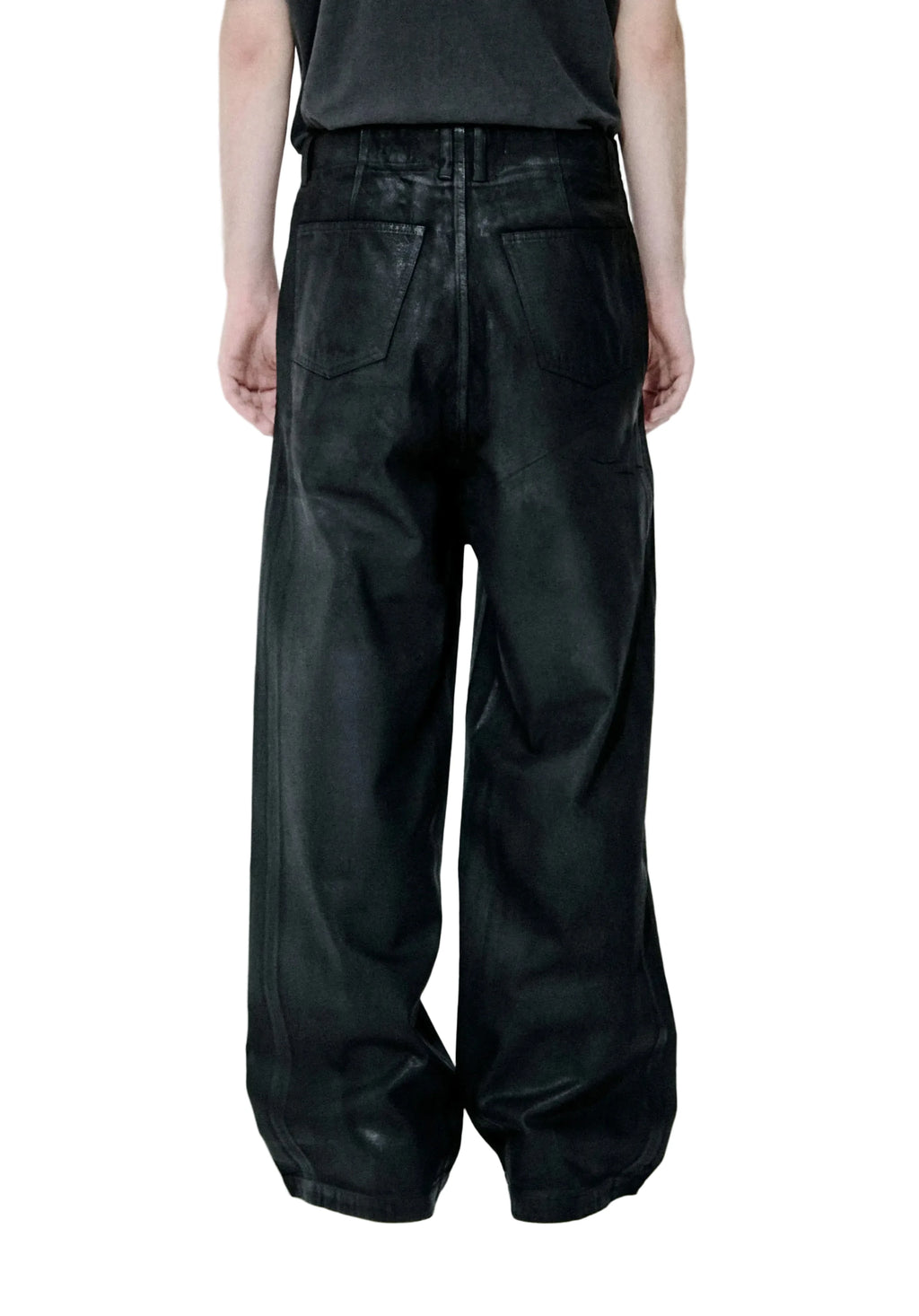 ALISTAIR WAXED DENIM TROUSERS