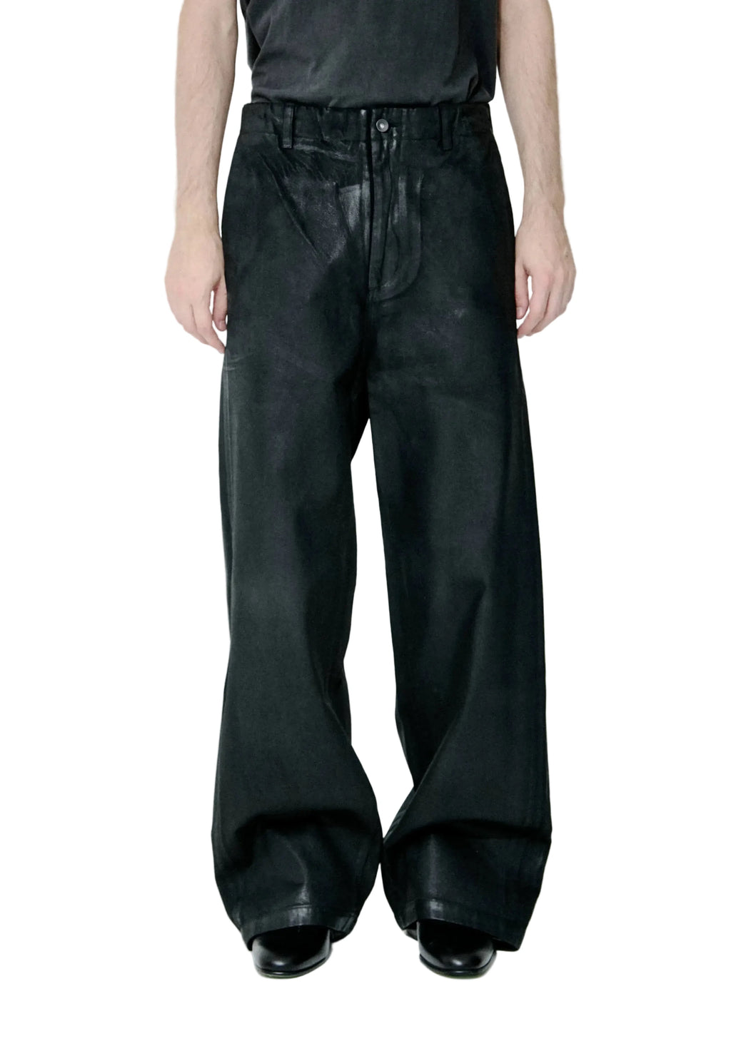 ALISTAIR WAXED DENIM TROUSERS