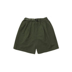 TWO TUCK WIDE SHORTS / KHAKI