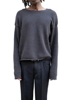 NATURAL COTTON KNIT SWEATER