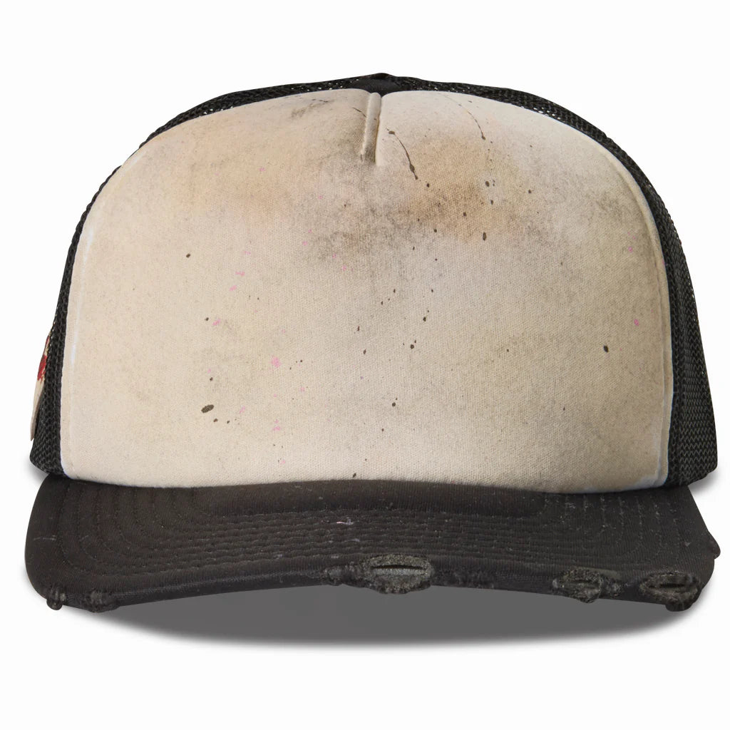 DIRTY CREAM OIL STAINED HAT