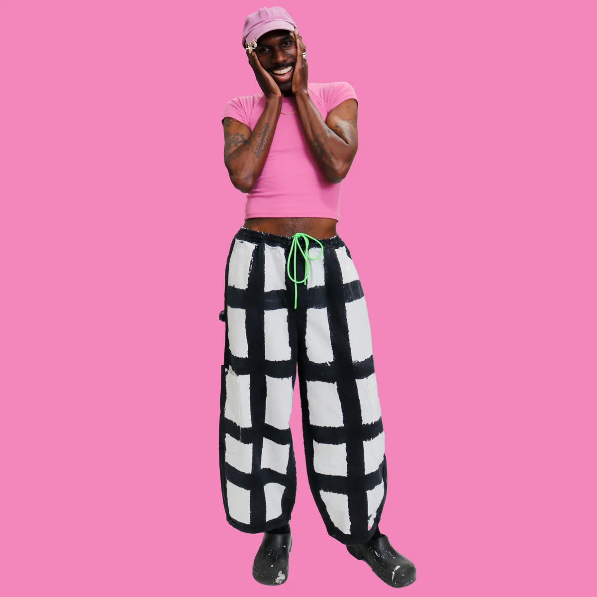 CHEF PANT / LICORICE CHECK