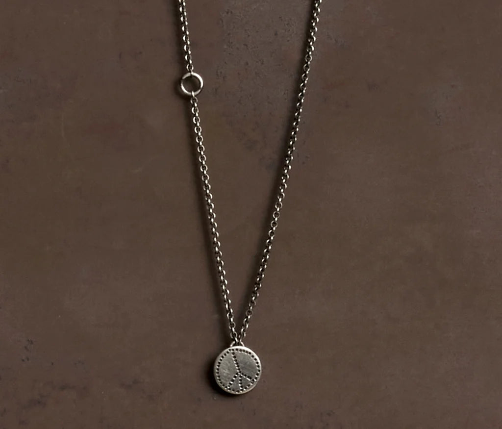 MINI PEACE SIGN NECKLACE